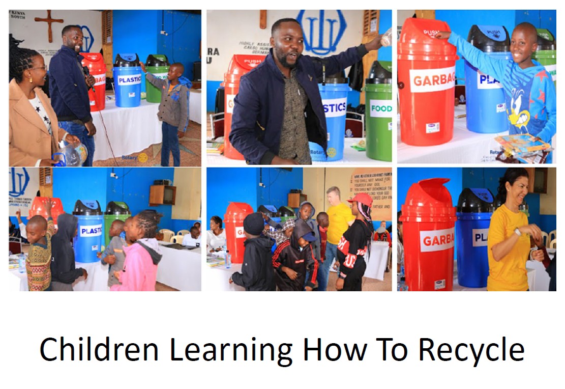 Children Learning How To Recycle